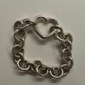 Tiffany and co open heart clasp bracelet